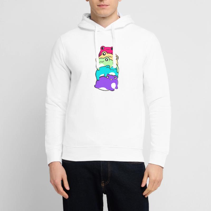 Non-Binary Pride Kawaii Frog Bunch Nonbinary Sweat à capuche SOUNDER Stanley/Stella Unisexe