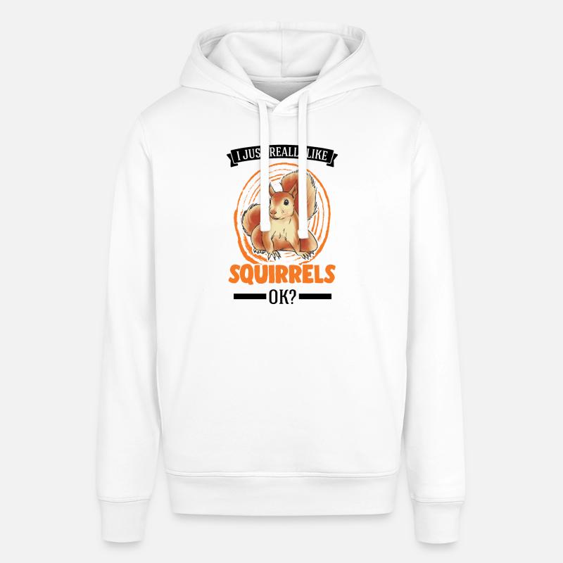 J’aime vraiment Squirrels Squirrel - Sweat à capuche SOUNDER Stanley/Stella Unisexe - blanc