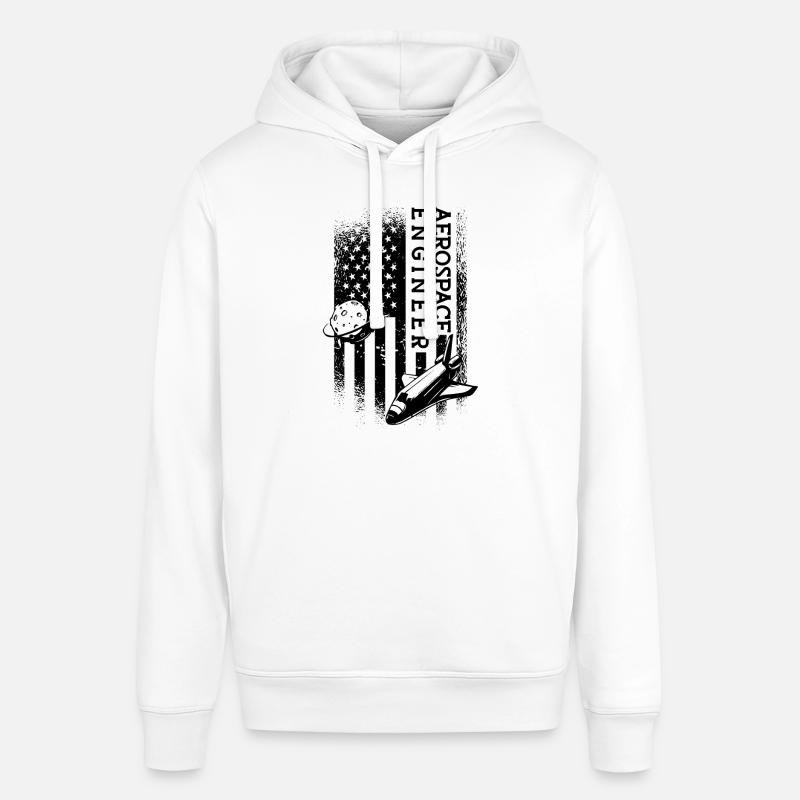 Space Rocket Aerospace Engineer Engineering - Stanley/Stella Unisex Hoodie SOUNDER - Weiß