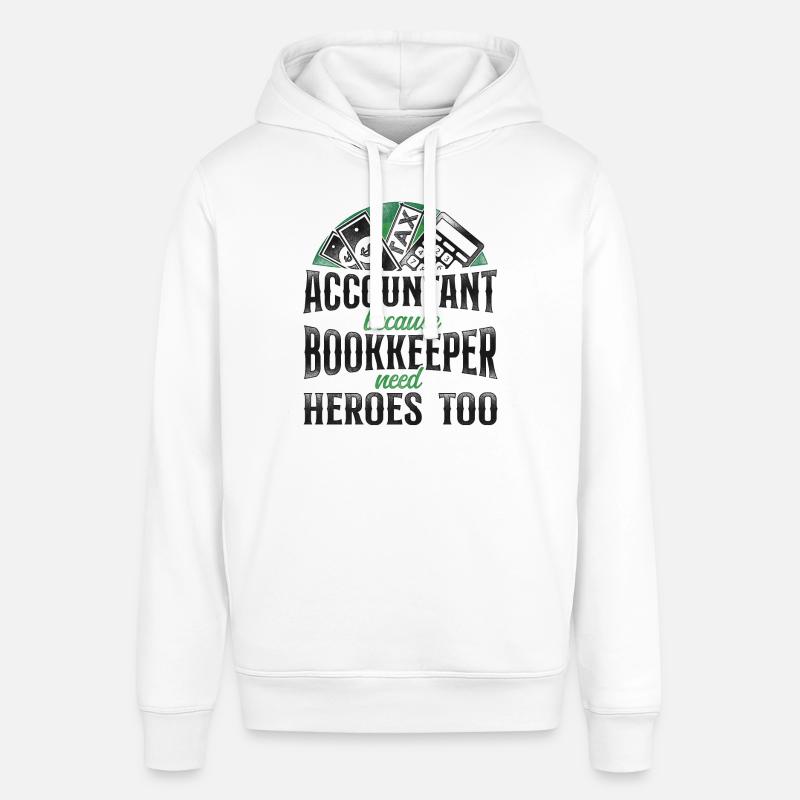 Comptable Comptable Comptable Comptabilité - Sweat à capuche SOUNDER Stanley/Stella Unisexe - blanc