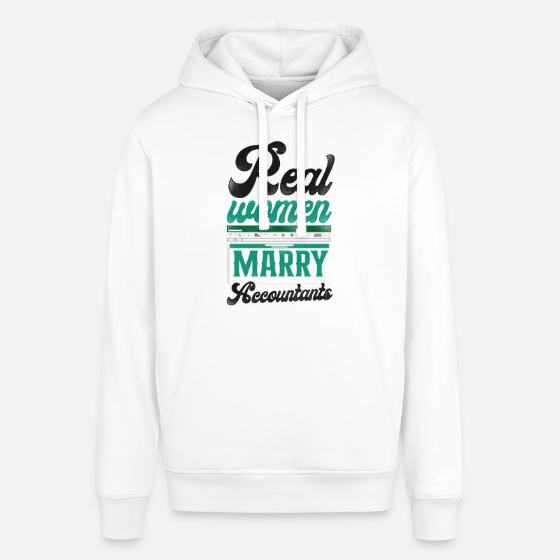 Mariage comptable comptable - Sweat à capuche SOUNDER Stanley/Stella Unisexe - blanc