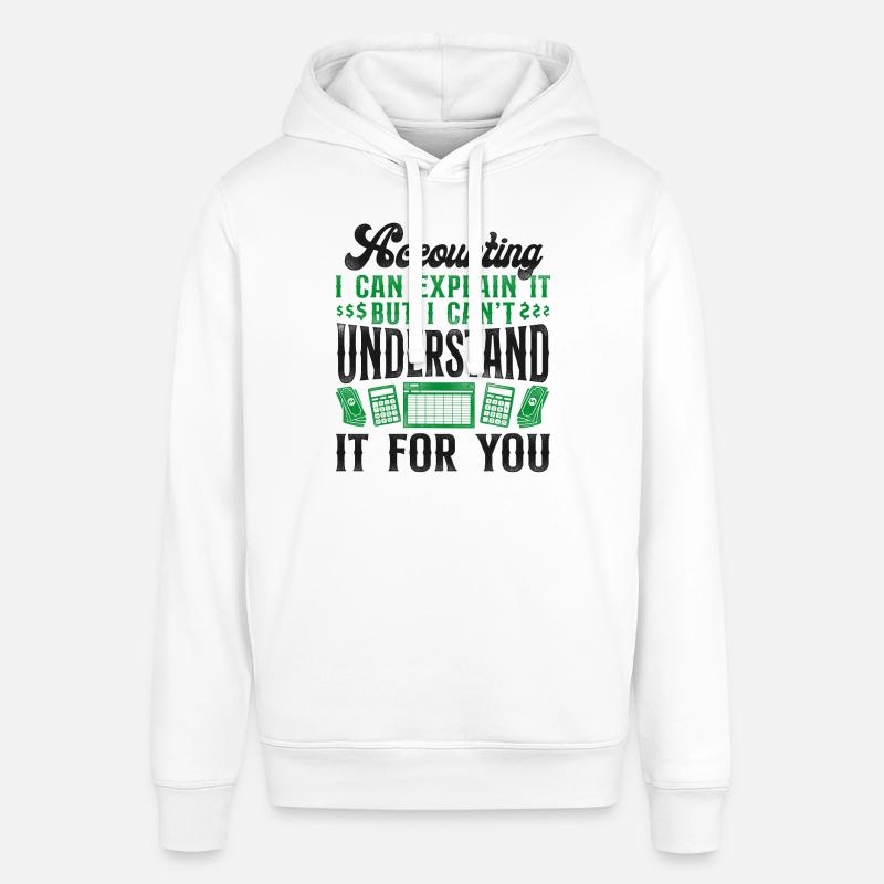 Comptable Comptable Comptable Comptabilité - Sweat à capuche SOUNDER Stanley/Stella Unisexe - blanc