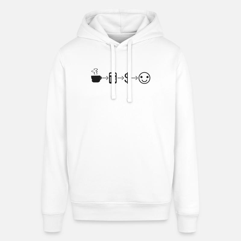 Comptable Comptable Café - Sweat à capuche SOUNDER Stanley/Stella Unisexe - blanc