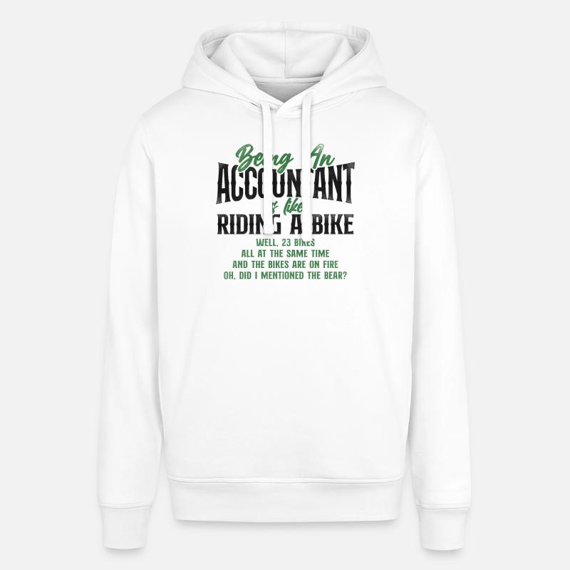 Comptable Comptable Comptable Comptabilité - Sweat à capuche SOUNDER Stanley/Stella Unisexe - blanc