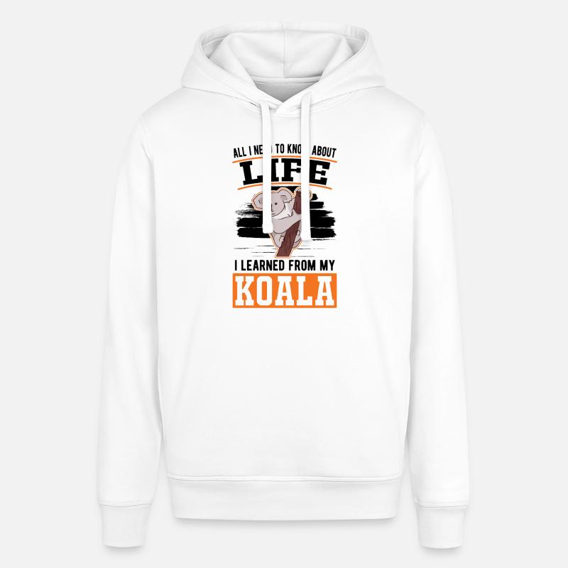 Koala Cadeau Koala Ours - Sweat à capuche SOUNDER Stanley/Stella Unisexe - blanc