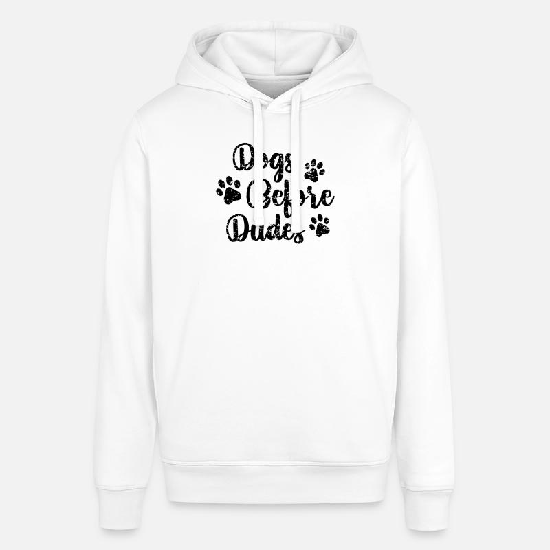 Chiens devant des mecs - Sweat à capuche SOUNDER Stanley/Stella Unisexe - blanc