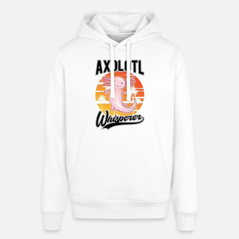 Axolotl Flüsterer Axolotl Whisperer - Sweat à capuche SOUNDER Stanley/Stella Unisexe - blanc