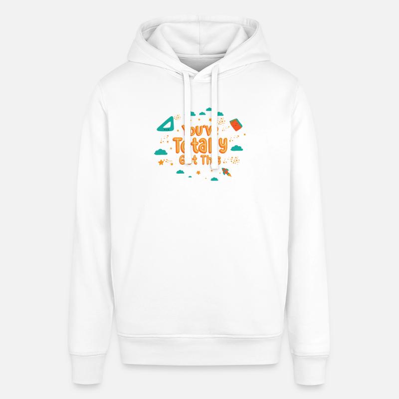 Student Studying Motivation Learning Positivity - Stanley/Stella SOUNDER Unisex Hoodie - white