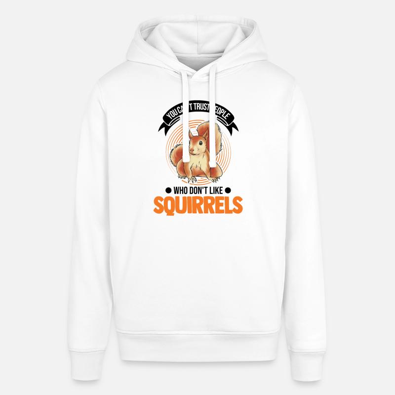 Eichhörnchen Geschenk Grauhörnchen Squirrel - Stanley/Stella Unisex Hoodie SOUNDER - Weiß