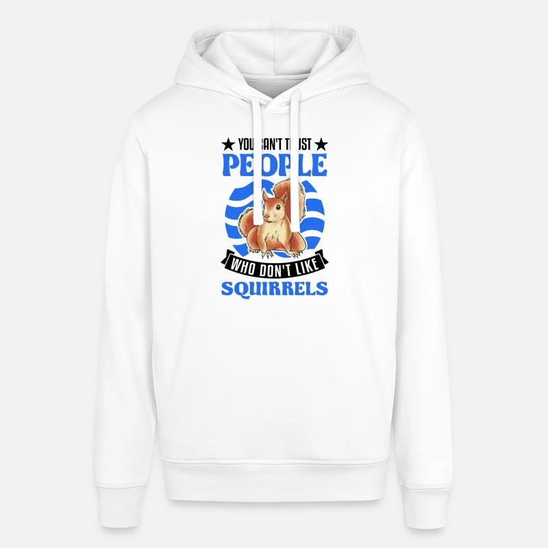 Cadeau Écureuil Gris Écureuil - Sweat à capuche SOUNDER Stanley/Stella Unisexe - blanc