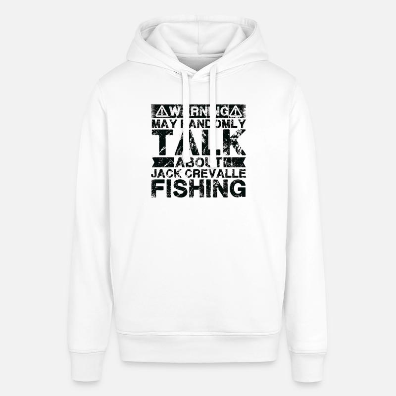 Pêche - Jack Crevalle Fish - Sweat à capuche SOUNDER Stanley/Stella Unisexe - blanc