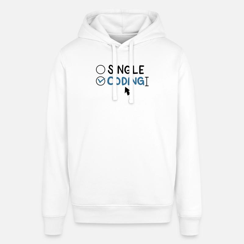 Programming Single Coding Software Engineer - Stanley/Stella SOUNDER Unisex Hoodie - white