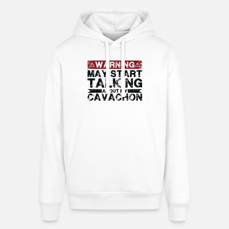 En parlant de Cavachon - Sweat à capuche SOUNDER Stanley/Stella Unisexe - blanc