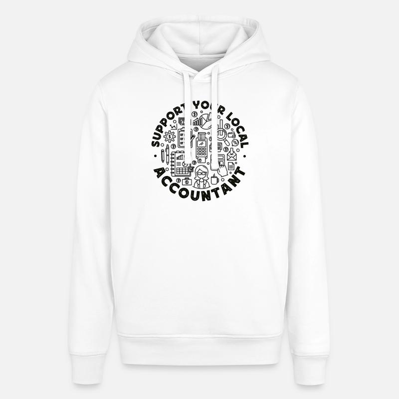 Comptable Comptable Comptable - Sweat à capuche SOUNDER Stanley/Stella Unisexe - blanc