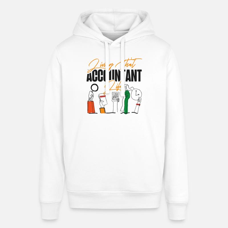 Comptable Comptable Comptable - Sweat à capuche SOUNDER Stanley/Stella Unisexe - blanc