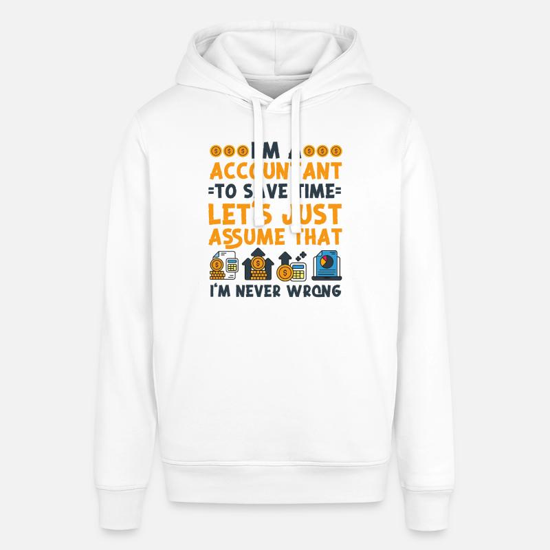 Comptable Comptable Comptable - Sweat à capuche SOUNDER Stanley/Stella Unisexe - blanc