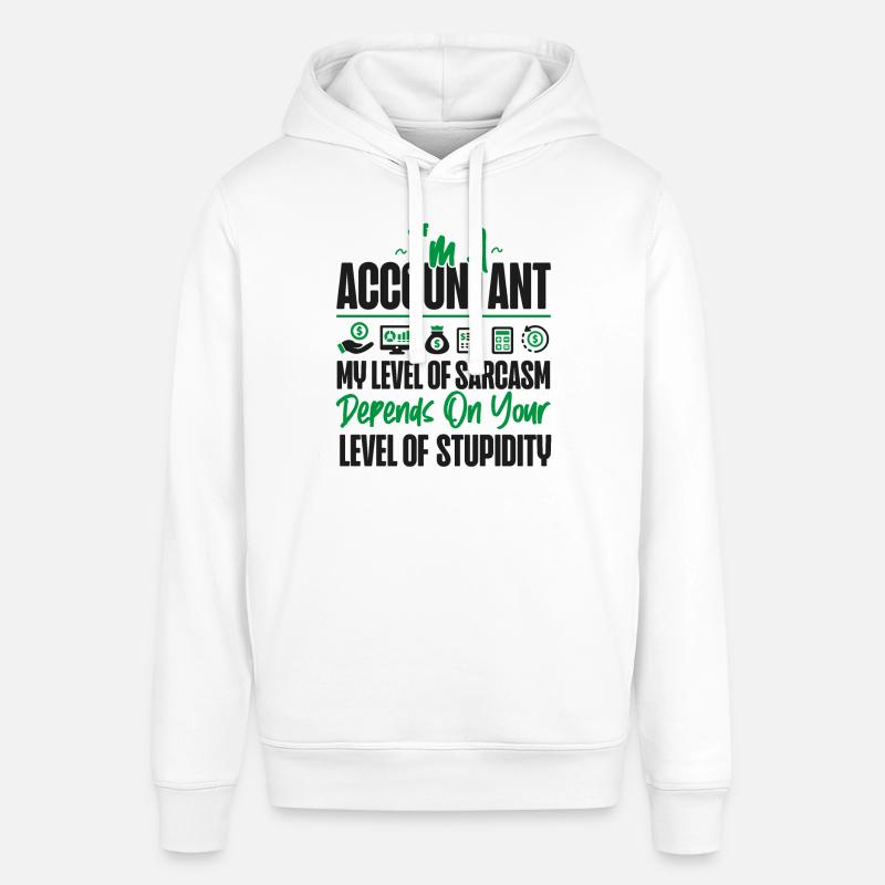 Comptable Comptable Comptable - Sweat à capuche SOUNDER Stanley/Stella Unisexe - blanc