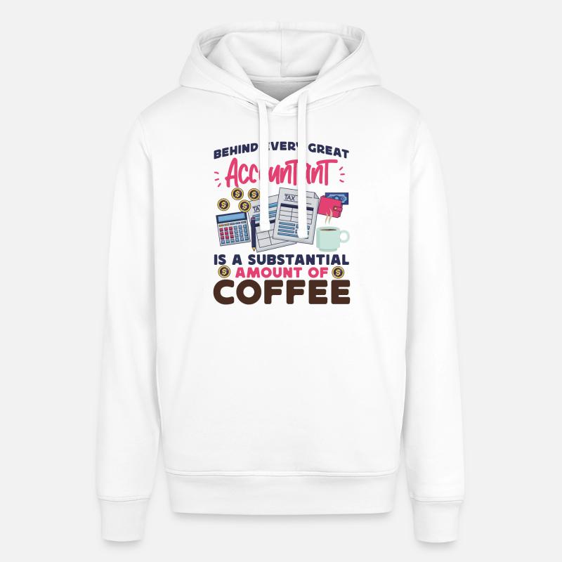 Comptable Comptable Comptable - Sweat à capuche SOUNDER Stanley/Stella Unisexe - blanc