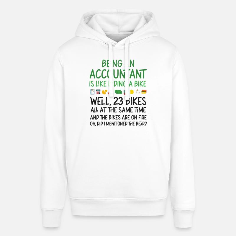 Comptable Comptable Comptable - Sweat à capuche SOUNDER Stanley/Stella Unisexe - blanc