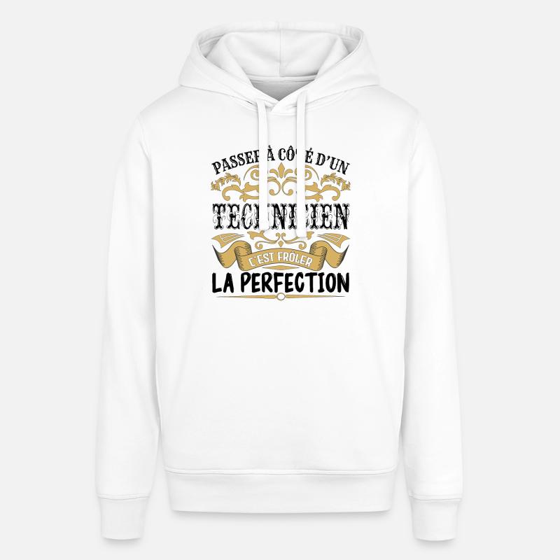 Technicien | le Meilleur cadeau Technicien - Sweat à capuche SOUNDER Stanley/Stella Unisexe - blanc