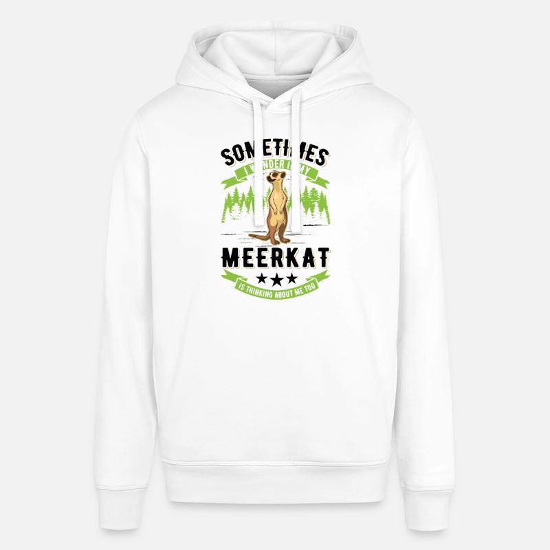 Erdmännchen surikat suricate - Sweat à capuche SOUNDER Stanley/Stella Unisexe - blanc