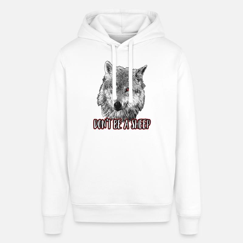 Sei kein Schaf - Stanley/Stella Unisex Hoodie SOUNDER - Weiß