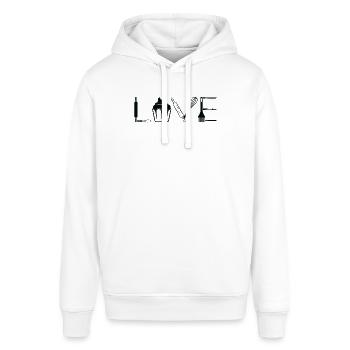 Baking Tools Love For Bakers - Stanley/Stella Unisex Hoodie SOUNDER - Weiß - Vorne - Alina (178cm) & Michal (187cm)
