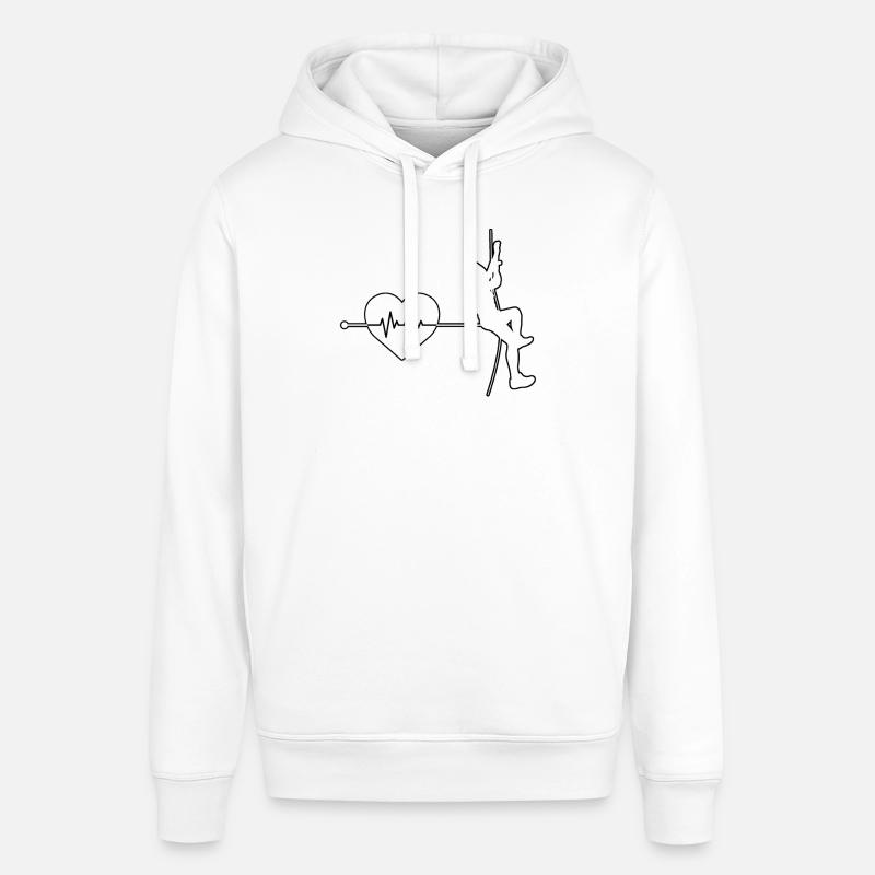 Accélération du rythme cardiaque - Sweat à capuche SOUNDER Stanley/Stella Unisexe - blanc