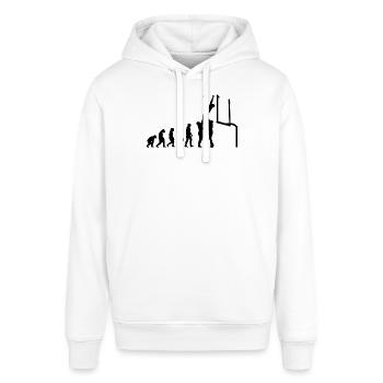 Footballspieler Rugby-ball Football-Game Evolution - Stanley/Stella Unisex Hoodie SOUNDER - Weiß - Vorne - Alina (178cm) & Michal (187cm)