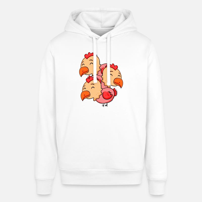 Poulets mignons - Poulet - Sweat à capuche SOUNDER Stanley/Stella Unisexe - blanc