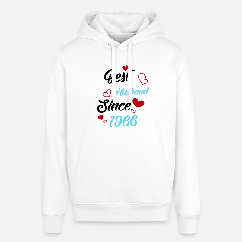 Bester Ehemann seit 1966 Hochzeit - Stanley/Stella Unisex Hoodie SOUNDER - Weiß