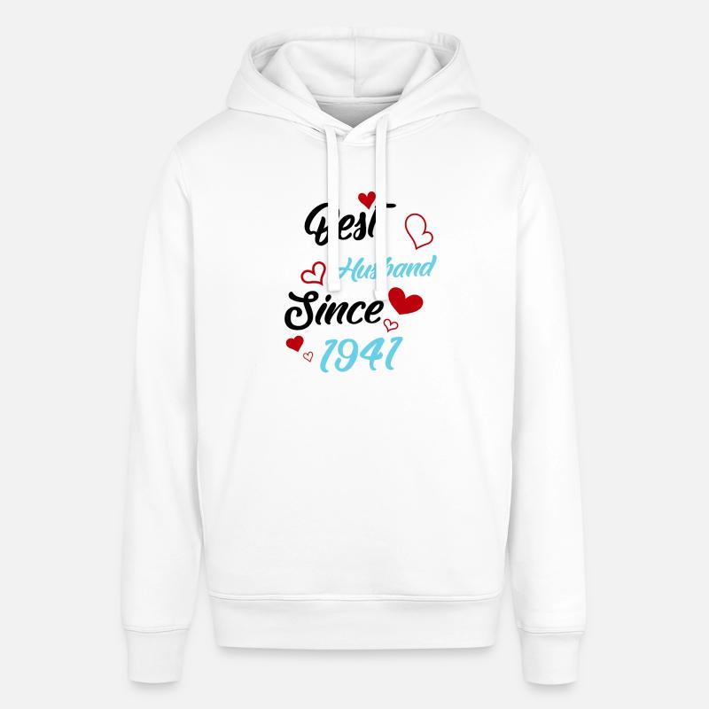 Bester Ehemann seit 1941 Hochzeit - Stanley/Stella Unisex Hoodie SOUNDER - Weiß