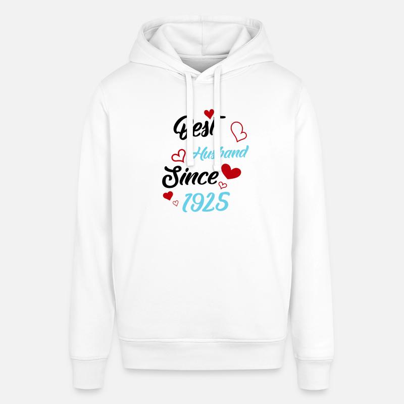 Bester Ehemann seit 1925 Hochzeit - Stanley/Stella Unisex Hoodie SOUNDER - Weiß