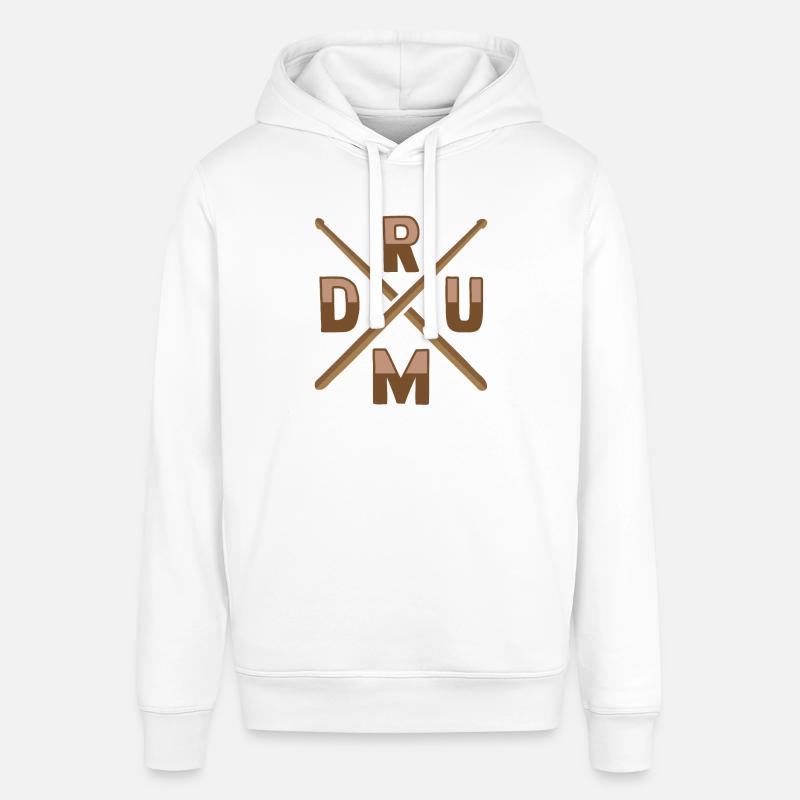 Conception de percussions de batterie - Sweat à capuche SOUNDER Stanley/Stella Unisexe - blanc