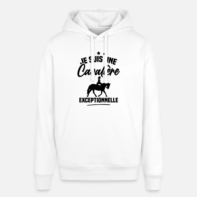 Je suis une cavalière exceptionnelle - Sweat à capuche SOUNDER Stanley/Stella Unisexe - blanc