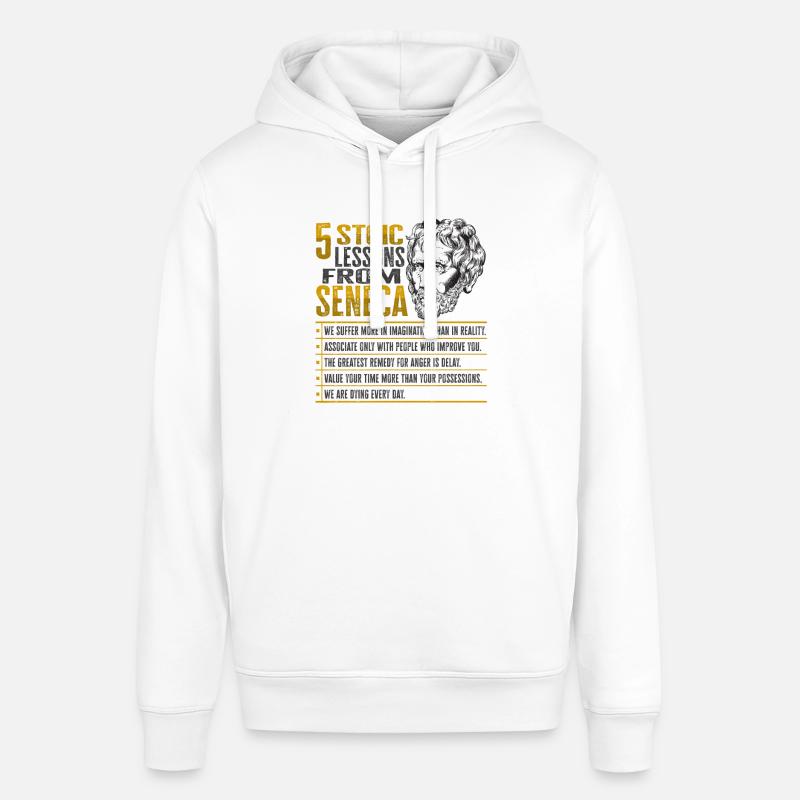 Conception de la philosophie Socrate - Sweat à capuche SOUNDER Stanley/Stella Unisexe - blanc