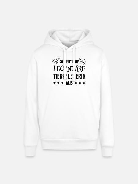Tierpflegerin Lustig Spruch Tierpflegerin Geschenk - Stanley/Stella Unisex Hoodie SOUNDER - Weiß