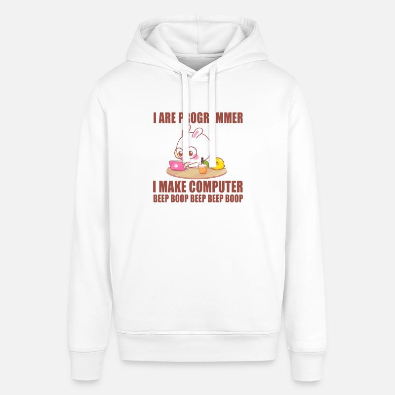 Je suis programmeur - Sweat à capuche SOUNDER Stanley/Stella Unisexe - blanc