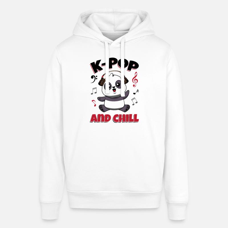 K-Pop et Chill Panda KPop - Sweat à capuche SOUNDER Stanley/Stella Unisexe - blanc