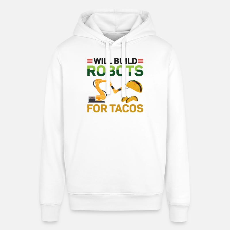 Robot Robotics Engineer Taco Will - Stanley/Stella Unisex Hoodie SOUNDER - Weiß