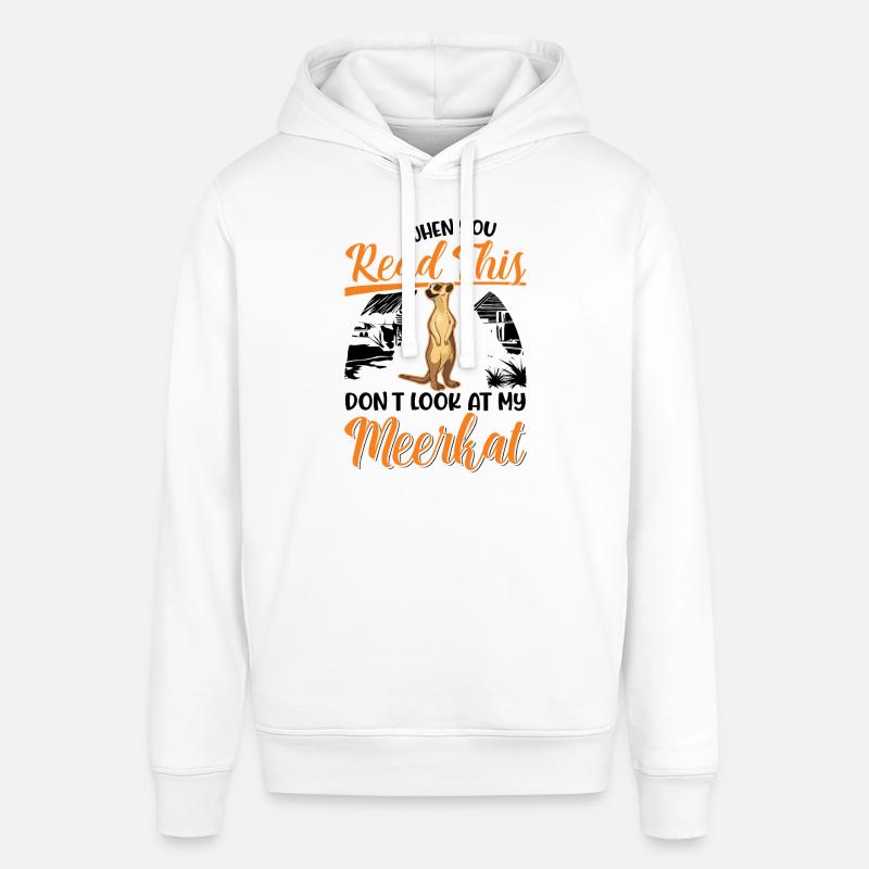 Cadeau de suricate Suricate - Sweat à capuche SOUNDER Stanley/Stella Unisexe - blanc