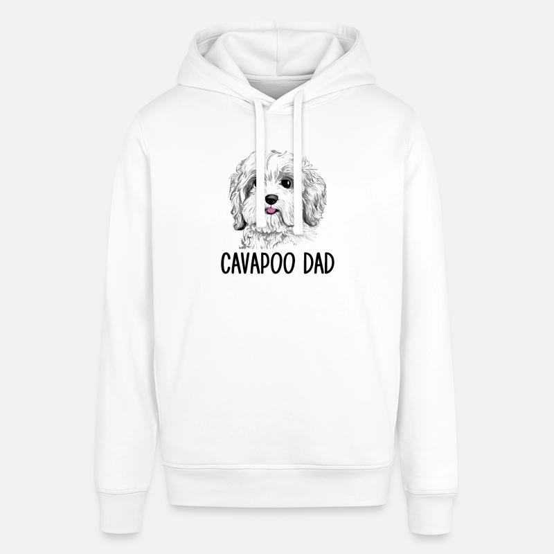 Cavapoo Dad, Cavapoo - Stanley/Stella SOUNDER Unisex Hoodie - white
