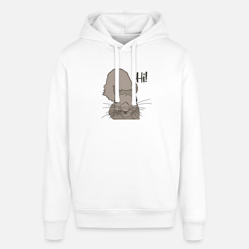 Grey squirrel Squirrel Fox squirrel - Stanley/Stella SOUNDER Unisex Hoodie - white