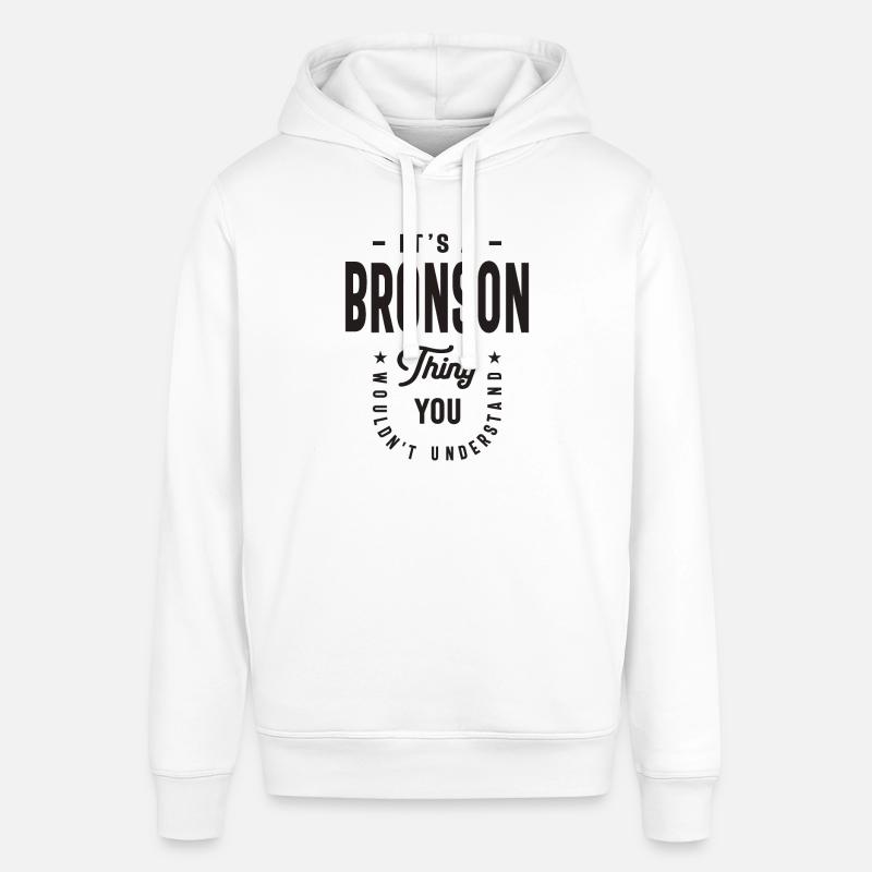 C’est un truc Bronson - Nom Bronson - Sweat à capuche SOUNDER Stanley/Stella Unisexe - blanc
