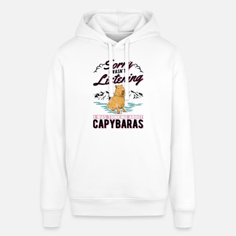 Capybara Cadeau Capibara capybara - Sweat à capuche SOUNDER Stanley/Stella Unisexe - blanc