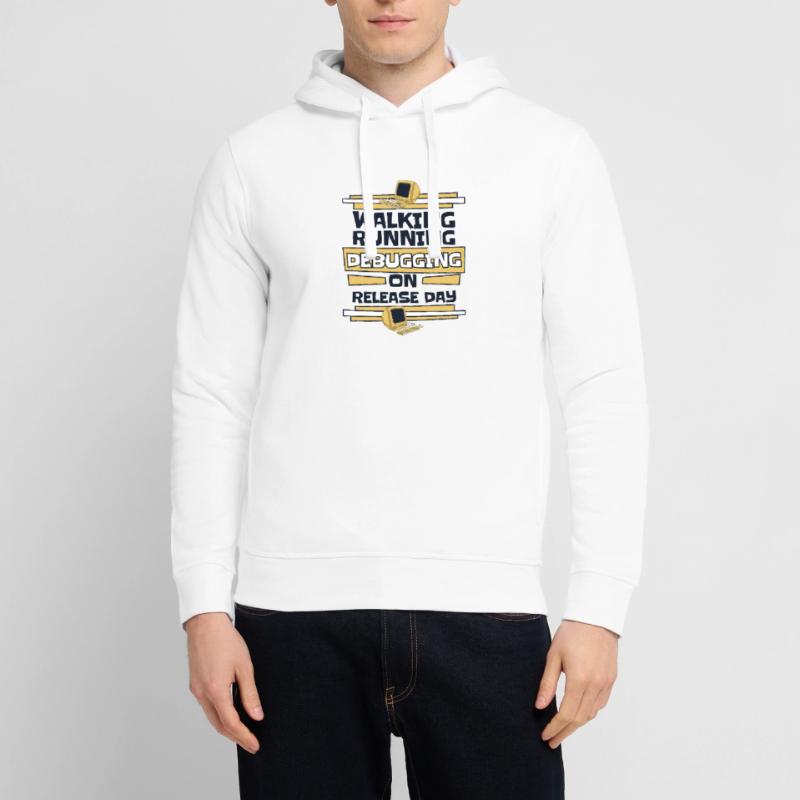 Walking Running Debugging Release Day Coder Stanley/Stella Unisex Hoodie SOUNDER