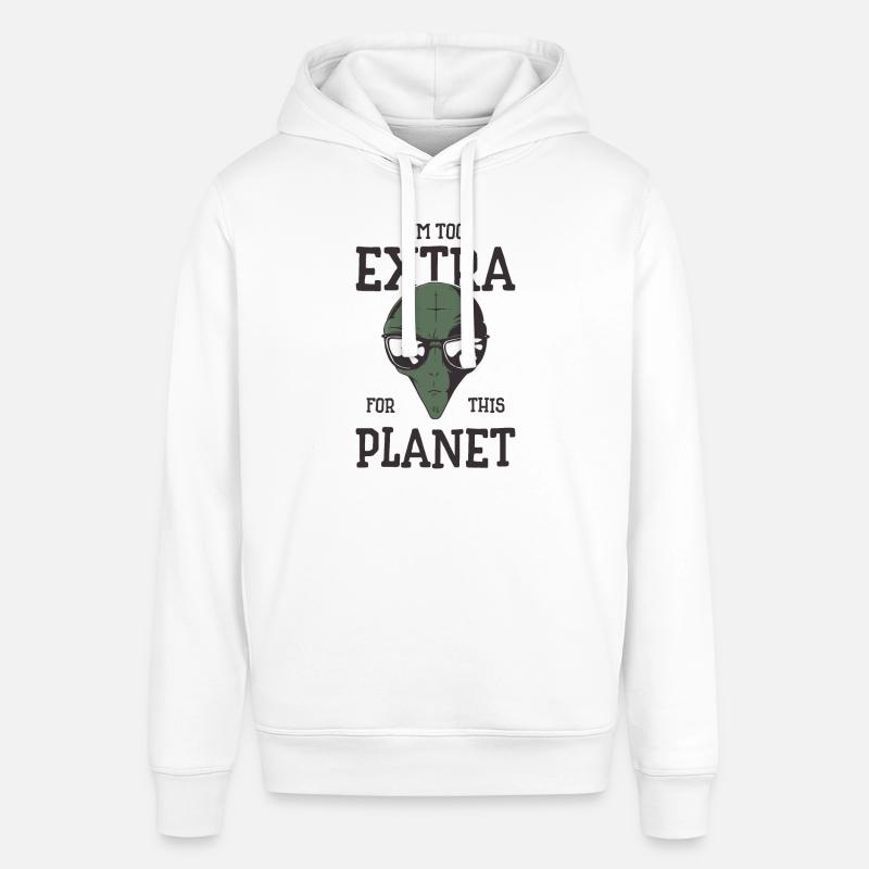 Space Alien Extravertit Êtres extravertis - Sweat à capuche SOUNDER Stanley/Stella Unisexe - blanc