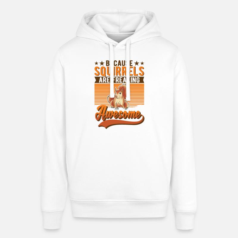 Squirrel Gift Squirrel Grey Squirrel - Stanley/Stella SOUNDER Unisex Hoodie - white