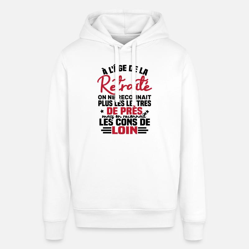 à l âge de la retraité - Sweat à capuche SOUNDER Stanley/Stella Unisexe - blanc