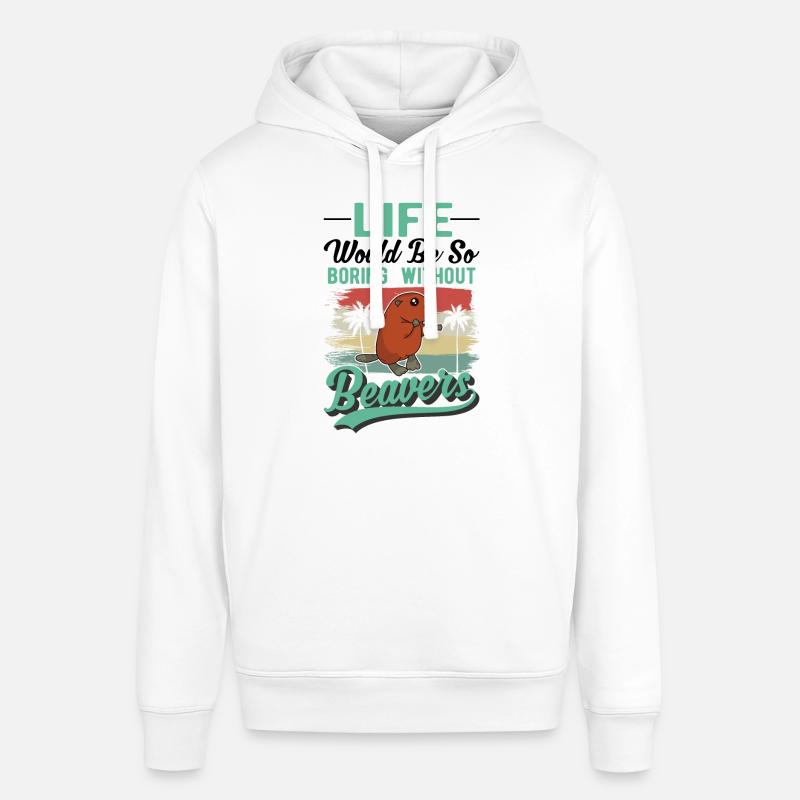 Beaver Gift Beaver Dam - Sweat à capuche SOUNDER Stanley/Stella Unisexe - blanc